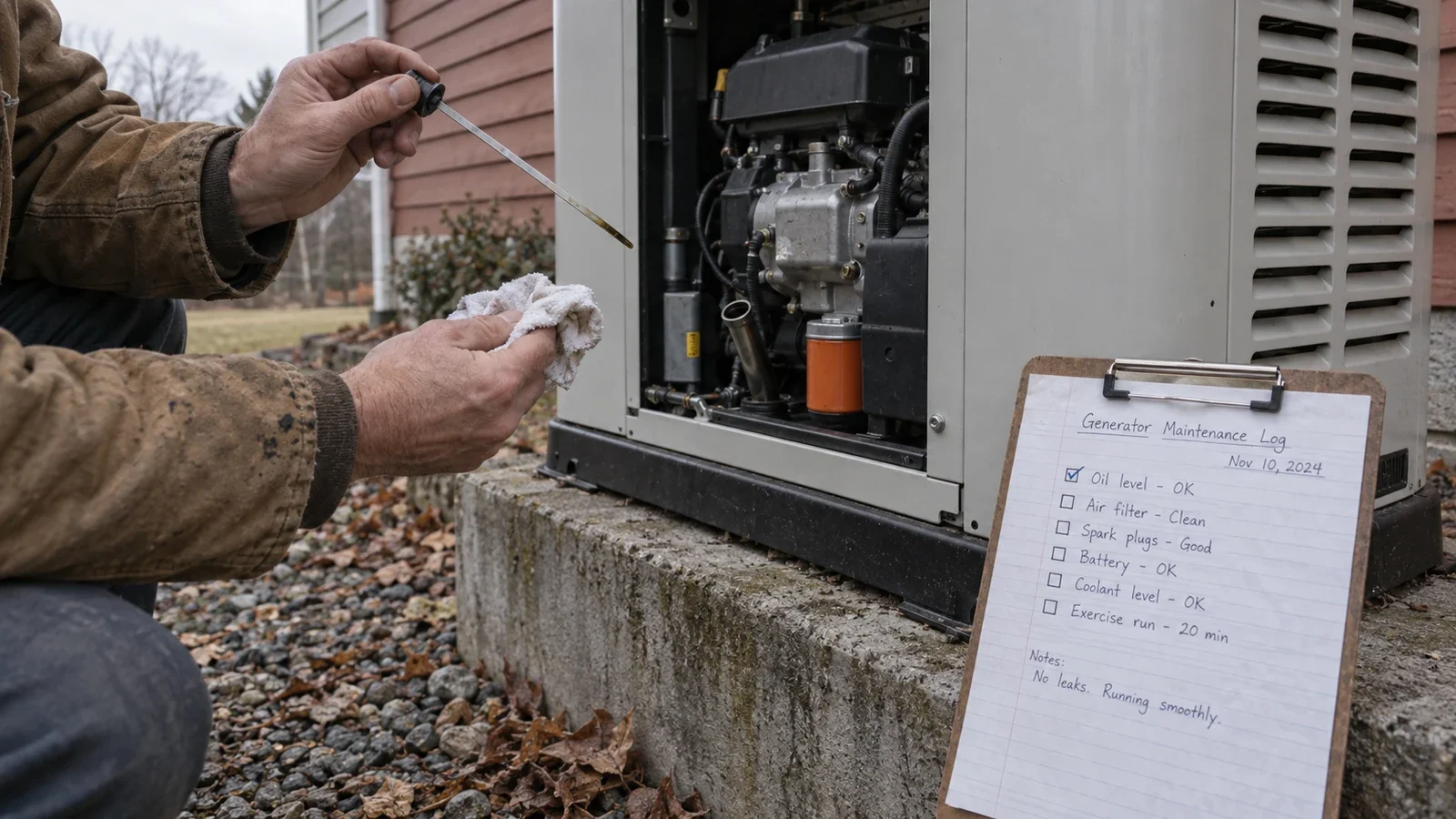 Whole-House Standby Generator Maintenance: The Actual Schedule